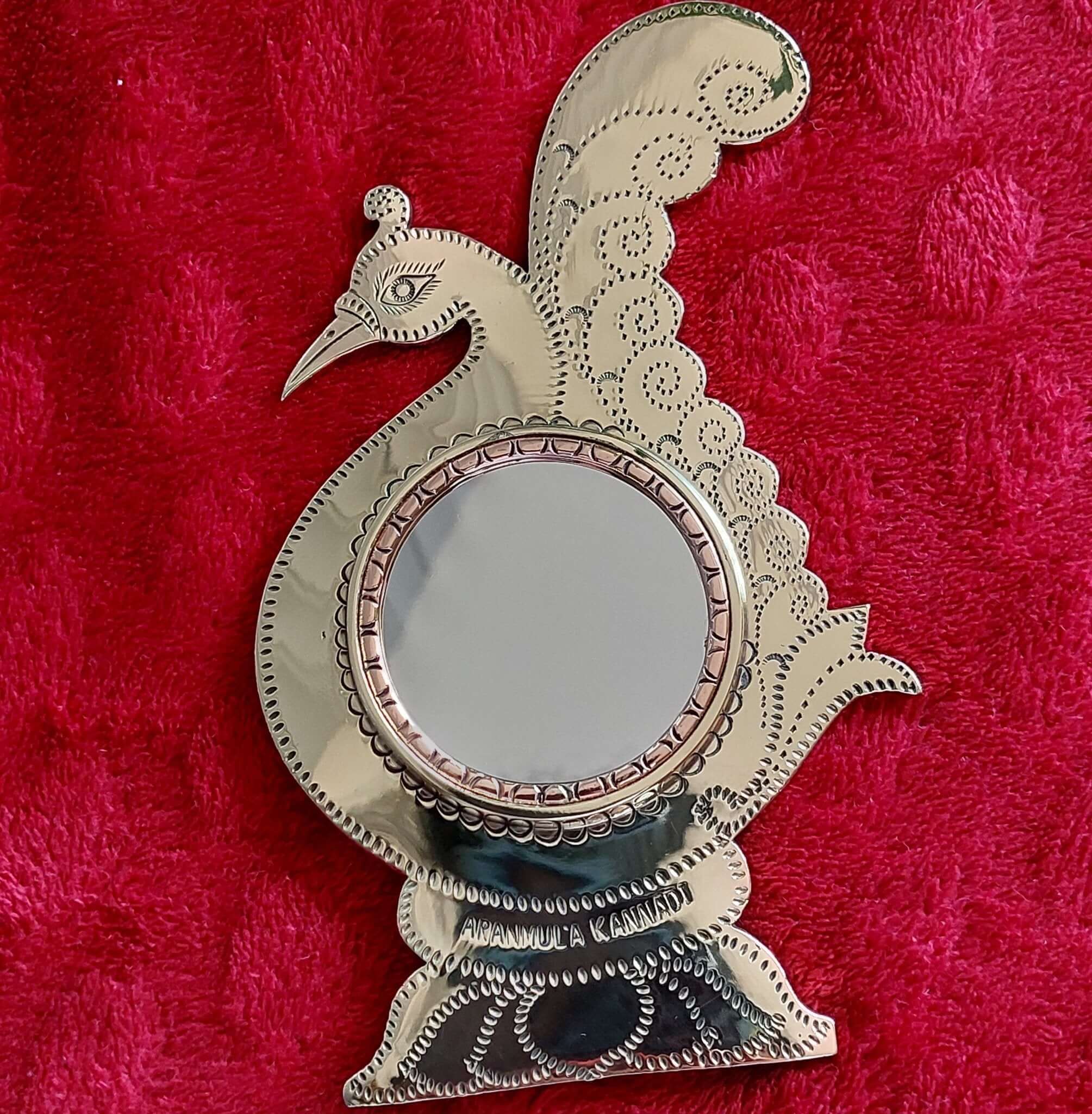 Aranmula Kannadi Peacock Mirror 1-Zishta Traditional Home Decor