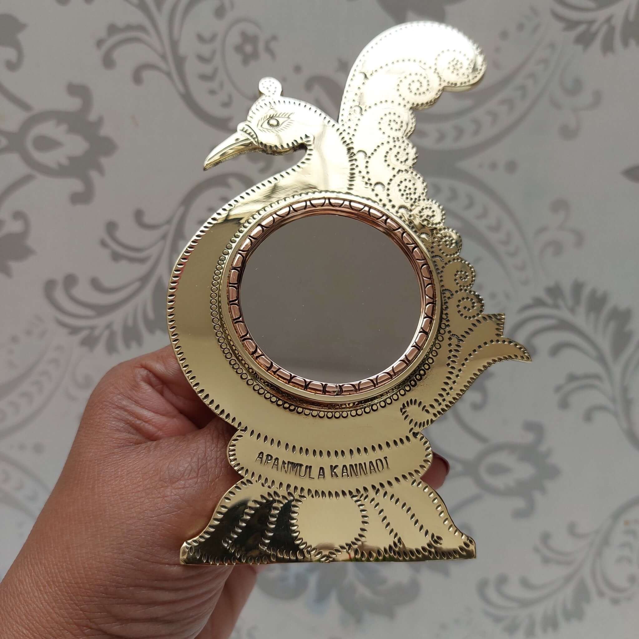 Aranmula Kannadi Peacock Mirror 2-Zishta Traditional Home Decor