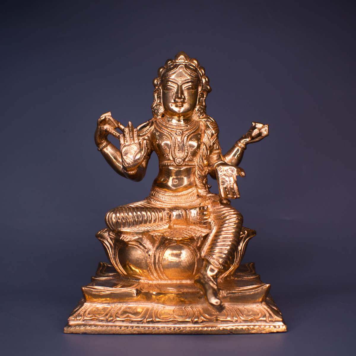 Bala Tripurasundari Panchaloha Idol-Zishta Traditional Home Decor