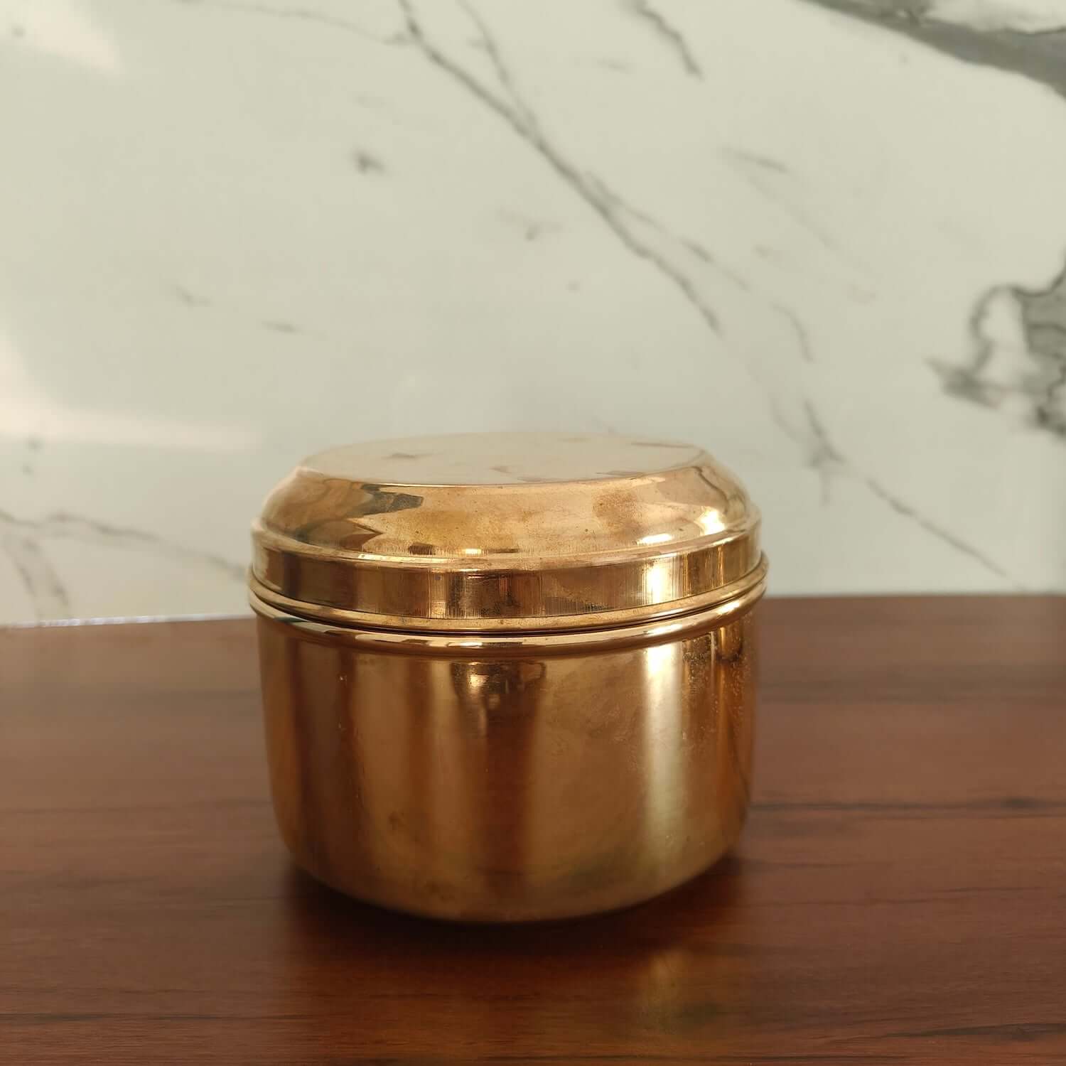 Brass Storage Tiffin Box Containers (With tin Coating) Zishta