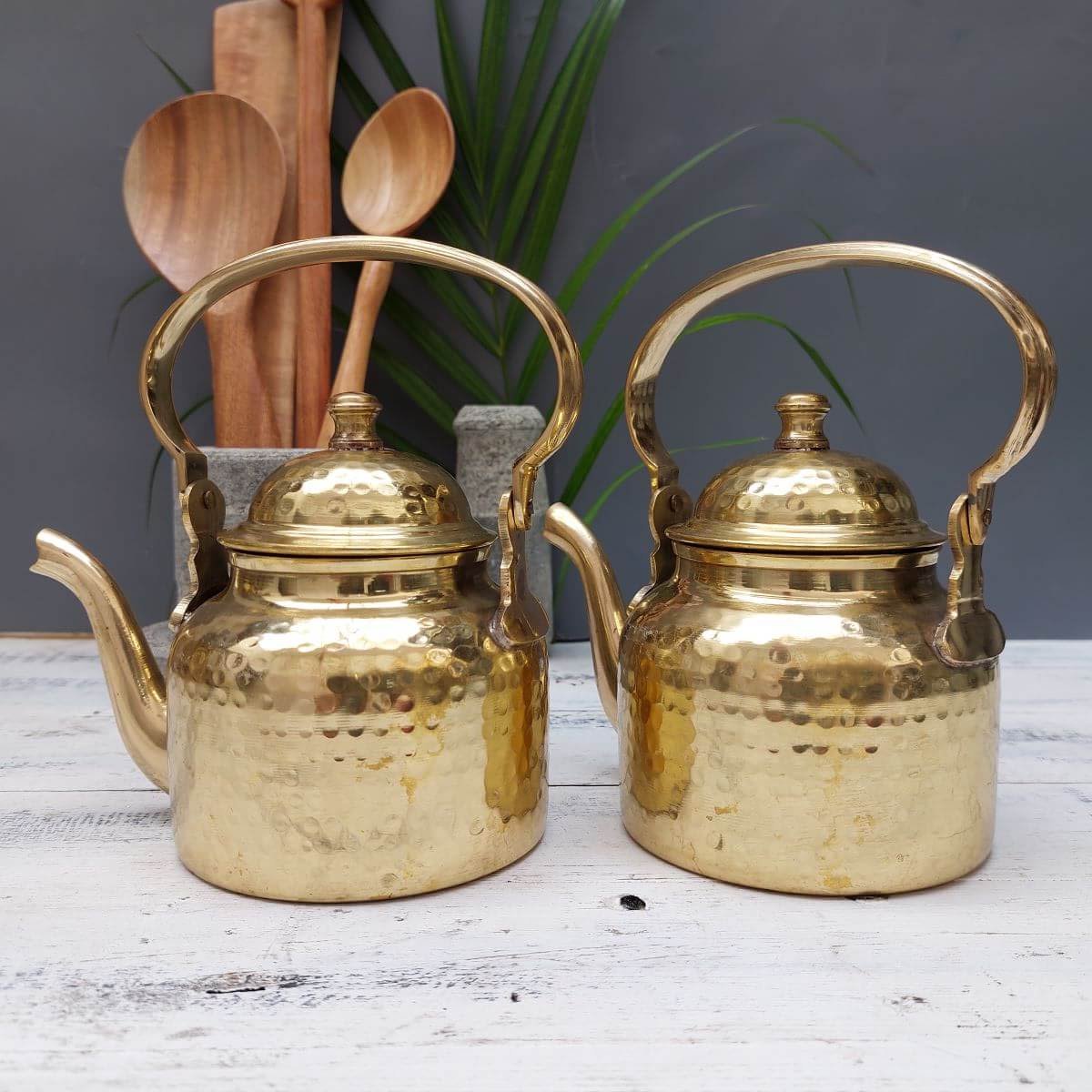 Brass Kettle-8-Zishta Traditional Cookware