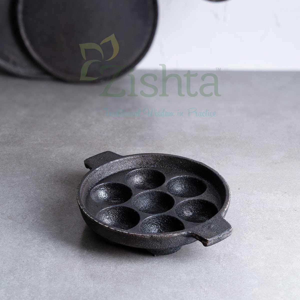 Breakfast Medium Cast Iron Combo: Iron Dosa Tawa, Cast Iron Kadai & Paddu/Appe