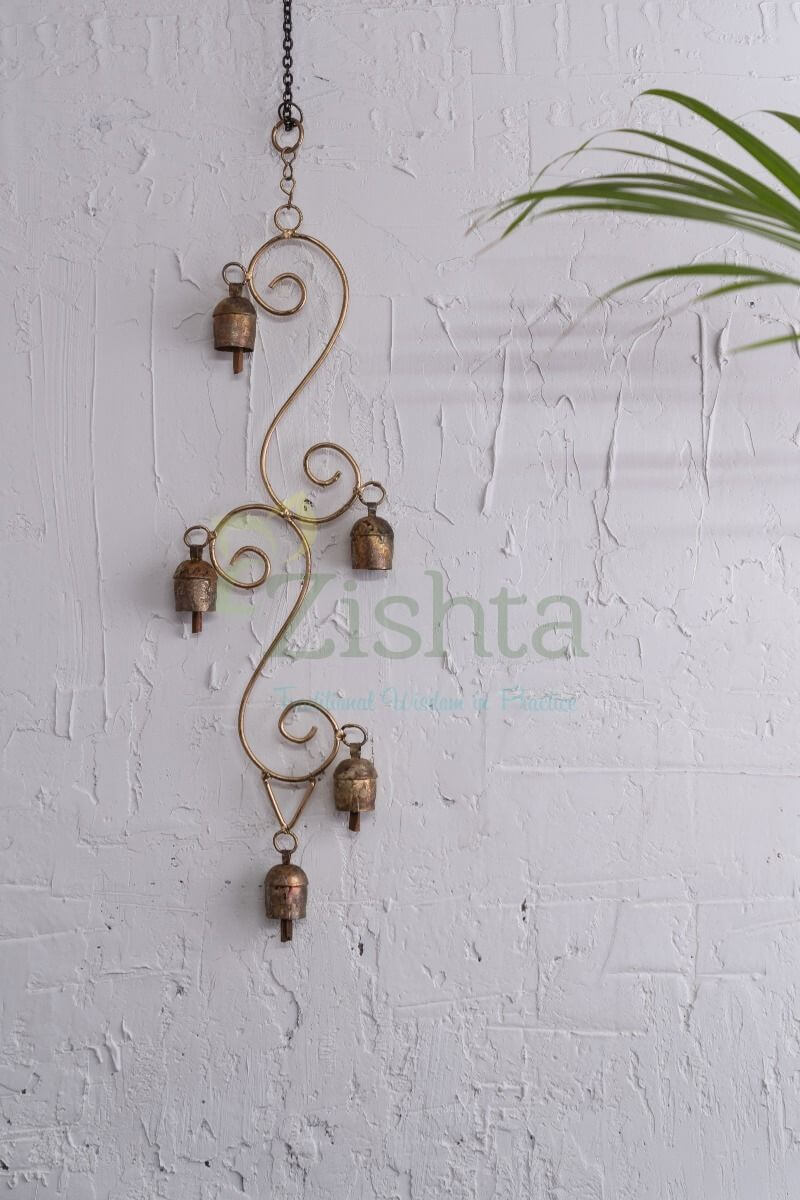 Copper Coated Iron Chimes SS5 Bell 1-Zishta Traditional Cookware