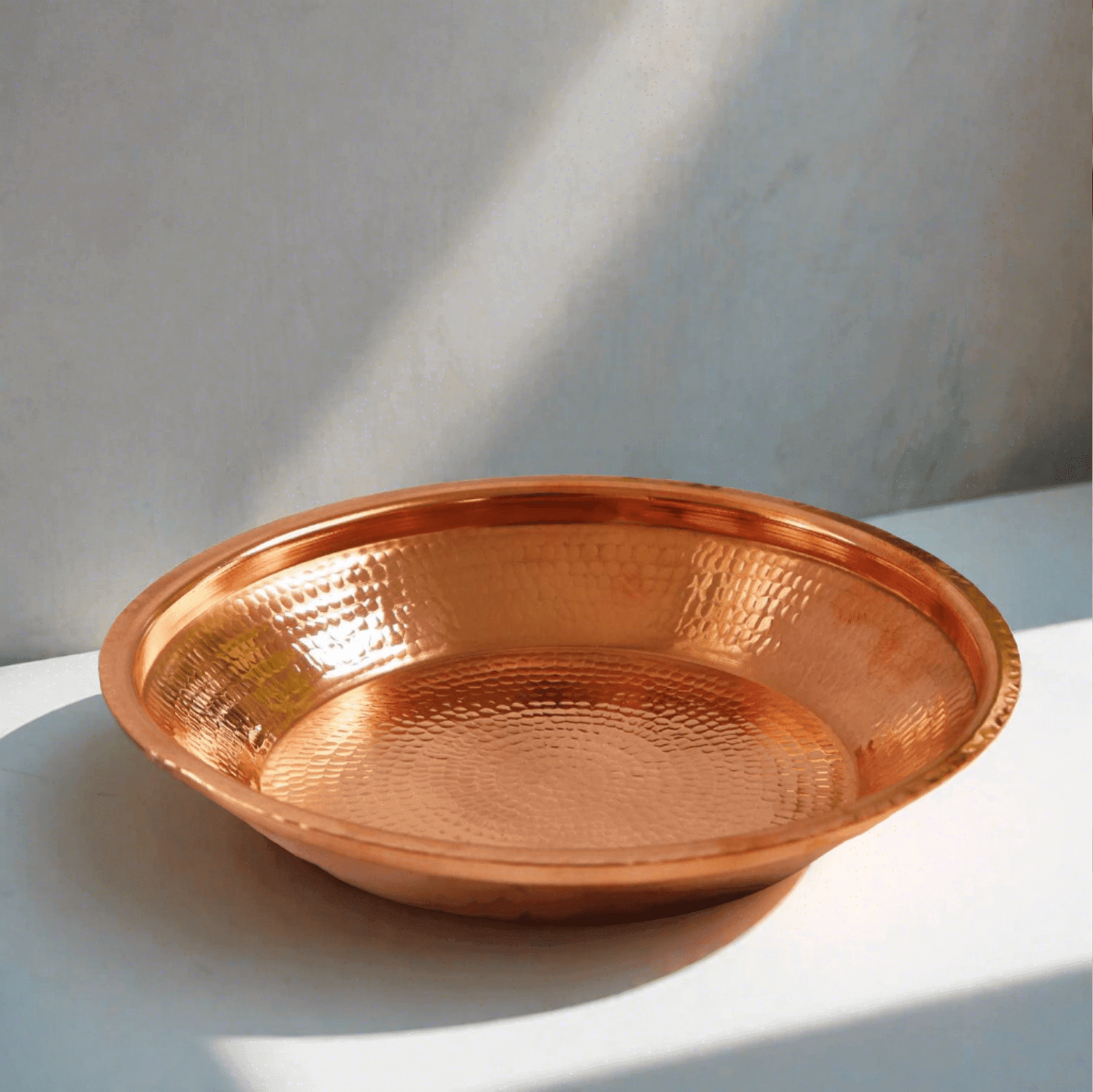 Copper Pooja Thali-2-Zishta Traditional Home Decor