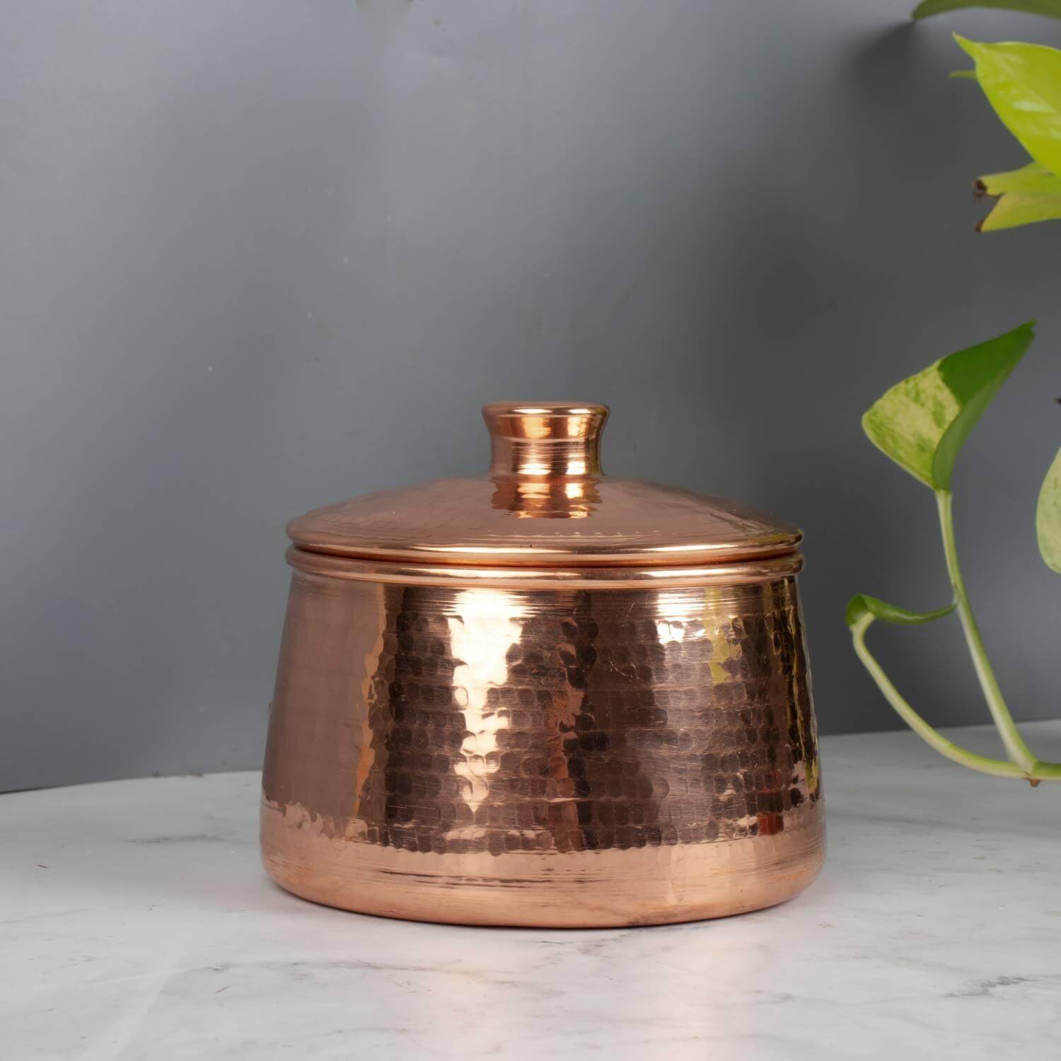 Copper Storage Container-2-Zishta-Traditional Kitchen Storage