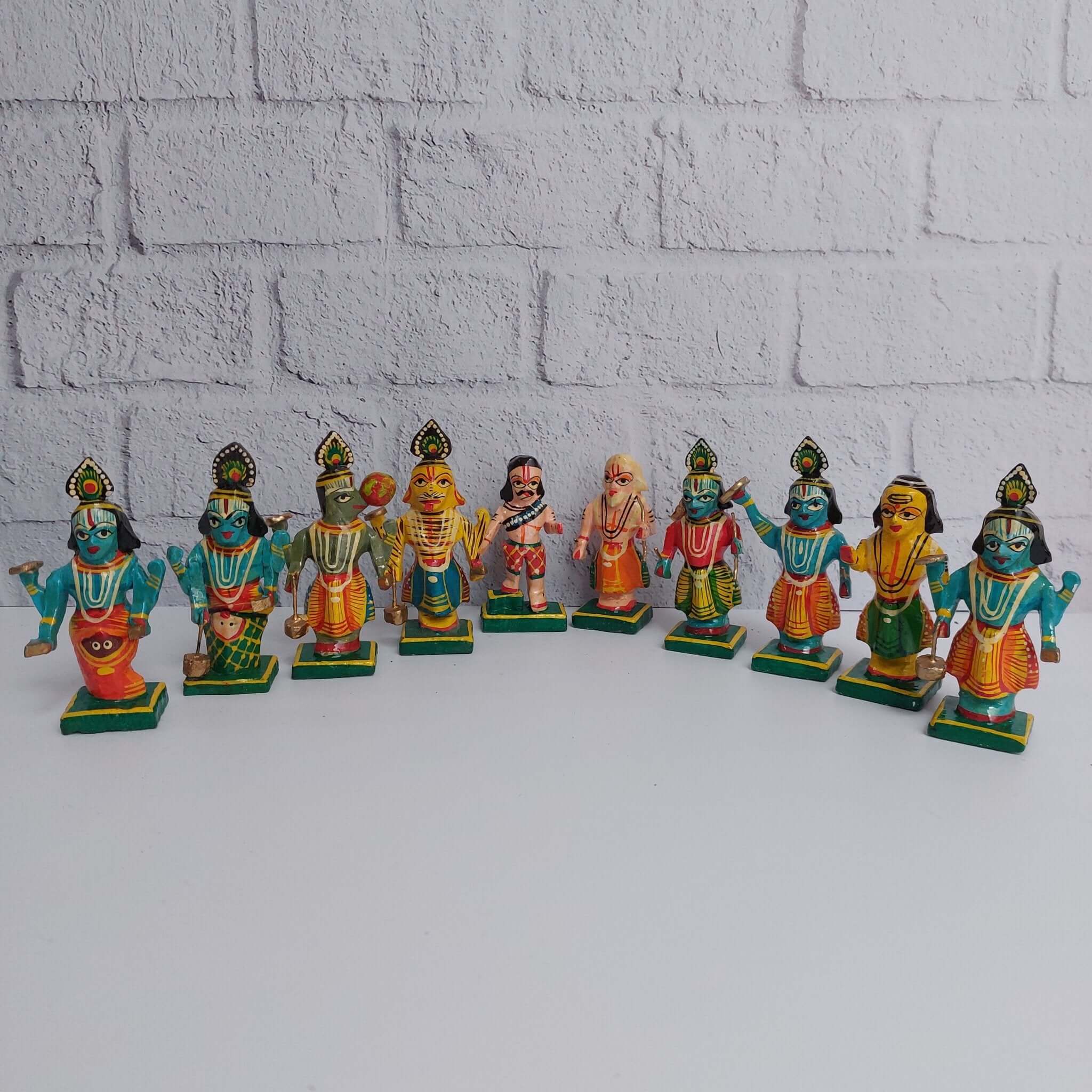 Varanasi Dasavataram Set 2-Zishta Traditional Home Decor Toys