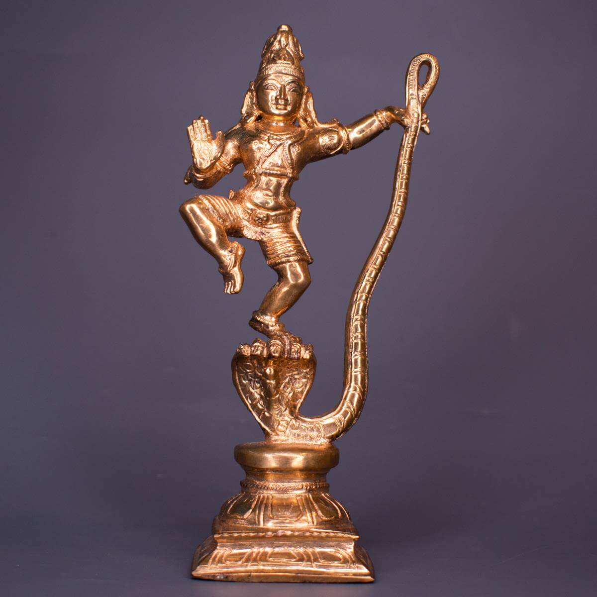 Kalinga Krishna Panchaloha Idol-Zishta Traditional Home Decor