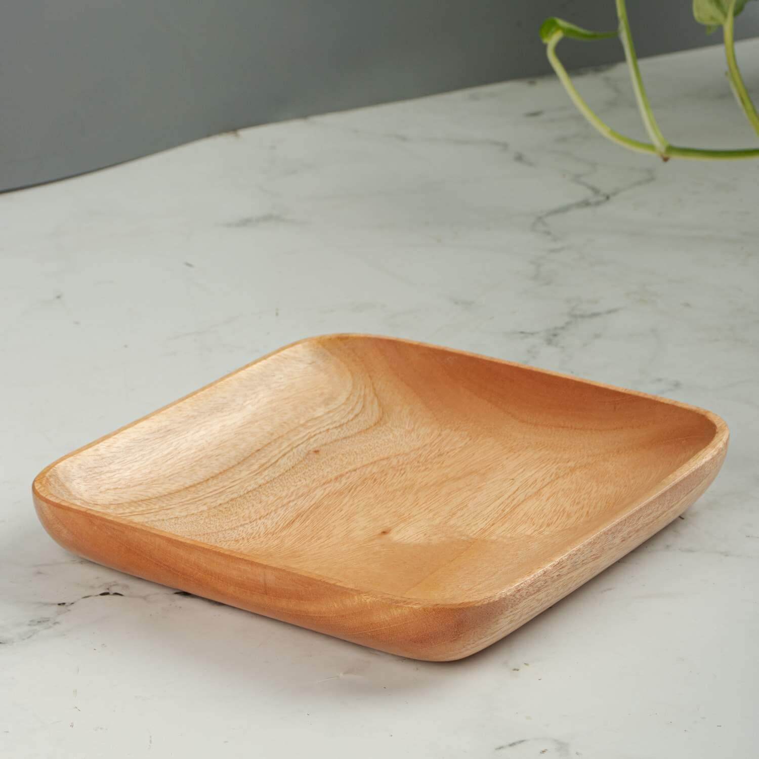 Neem Wood Snack Serving tray-2-Zishta Traditional Serveware