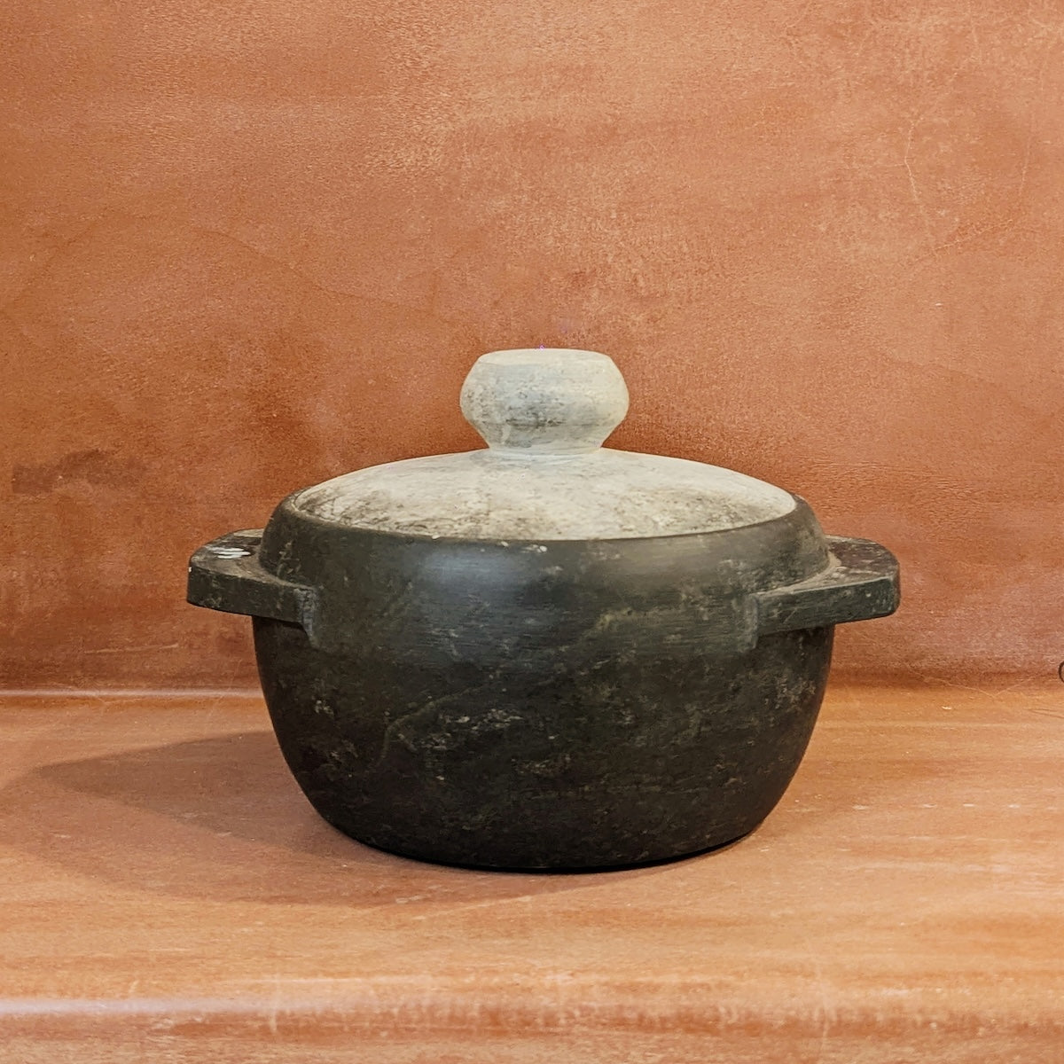 Soapstone Cookware Kalchatti With Lid (Treated)