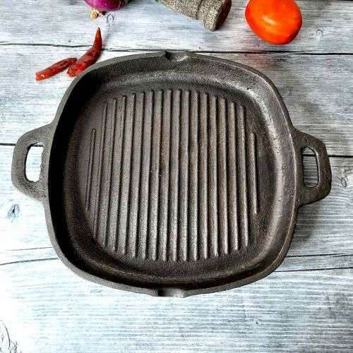 Cast Iron Grill Pan-Zishta Traditional Cookware