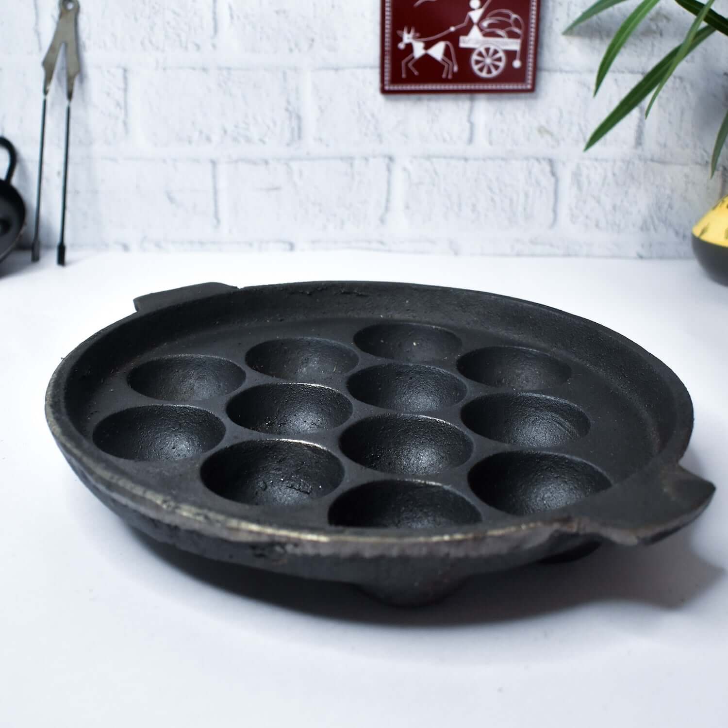 Cast Iron Kuzhi Paniyarakal Paddu-Appe Tawa-Zishta Traditional Cookware