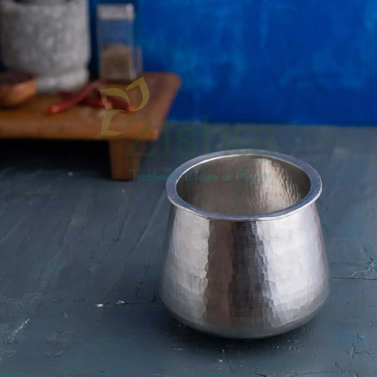 Eeya Chombu Tin Vessel Vennathazhi Shape-Zishta Traditional Cookware