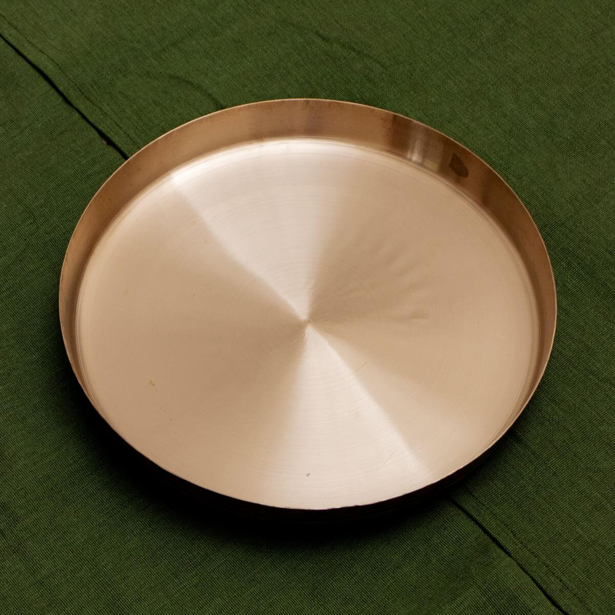 Kansa Thali  Bronze Plate Gujarat - Zishta Kansa Serveware