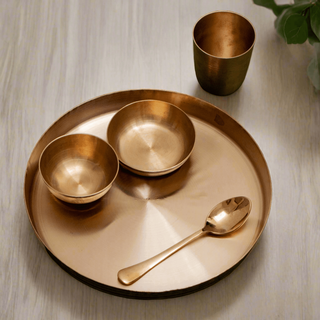 Kansa Thali Set Gujarat-2-Zishta Kanysa Serveware