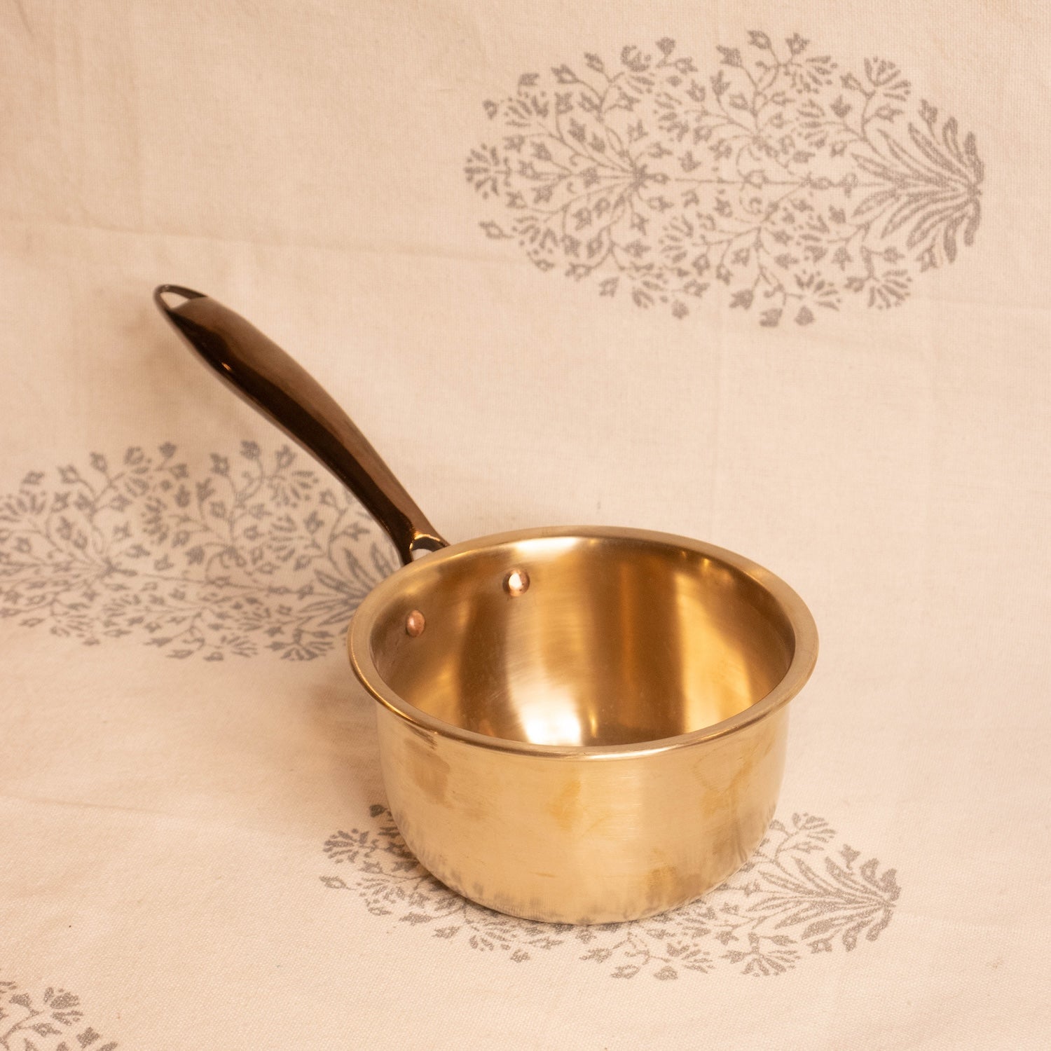 Kansa Tulsi Saucepan-3-Zishta Traditional Bronze Kansa Cookware