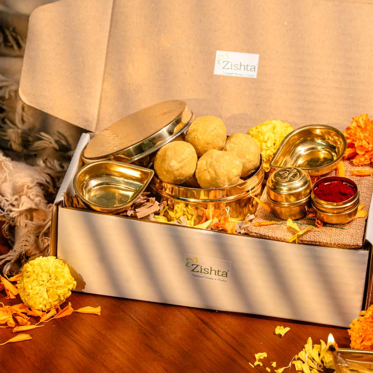 Mithai Diya Gift Set-1-Zishta Gifting