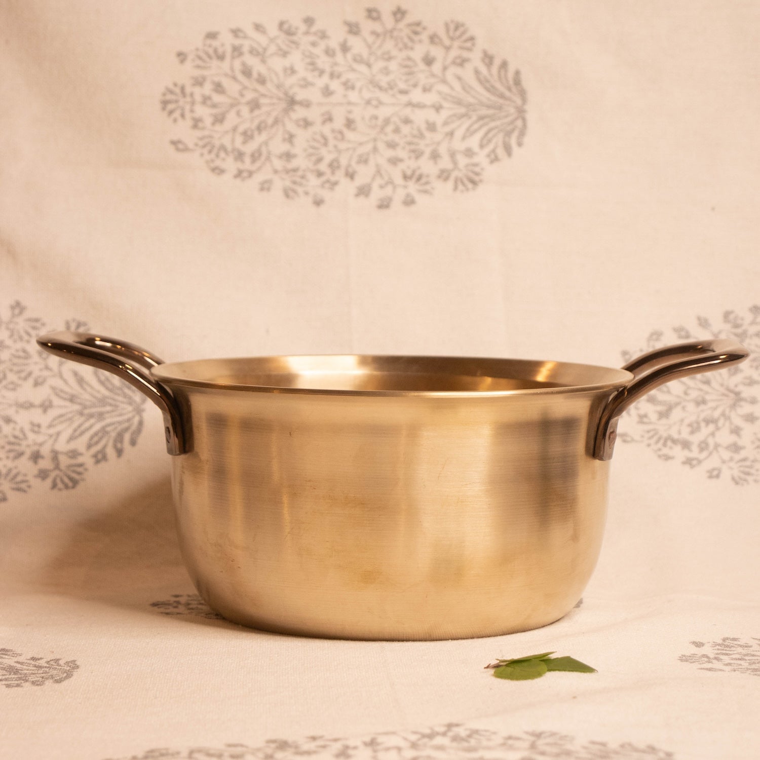 Pure Kansa Tulsi Casserole-3-Zishta Traditional Bronze Kansa Cookware