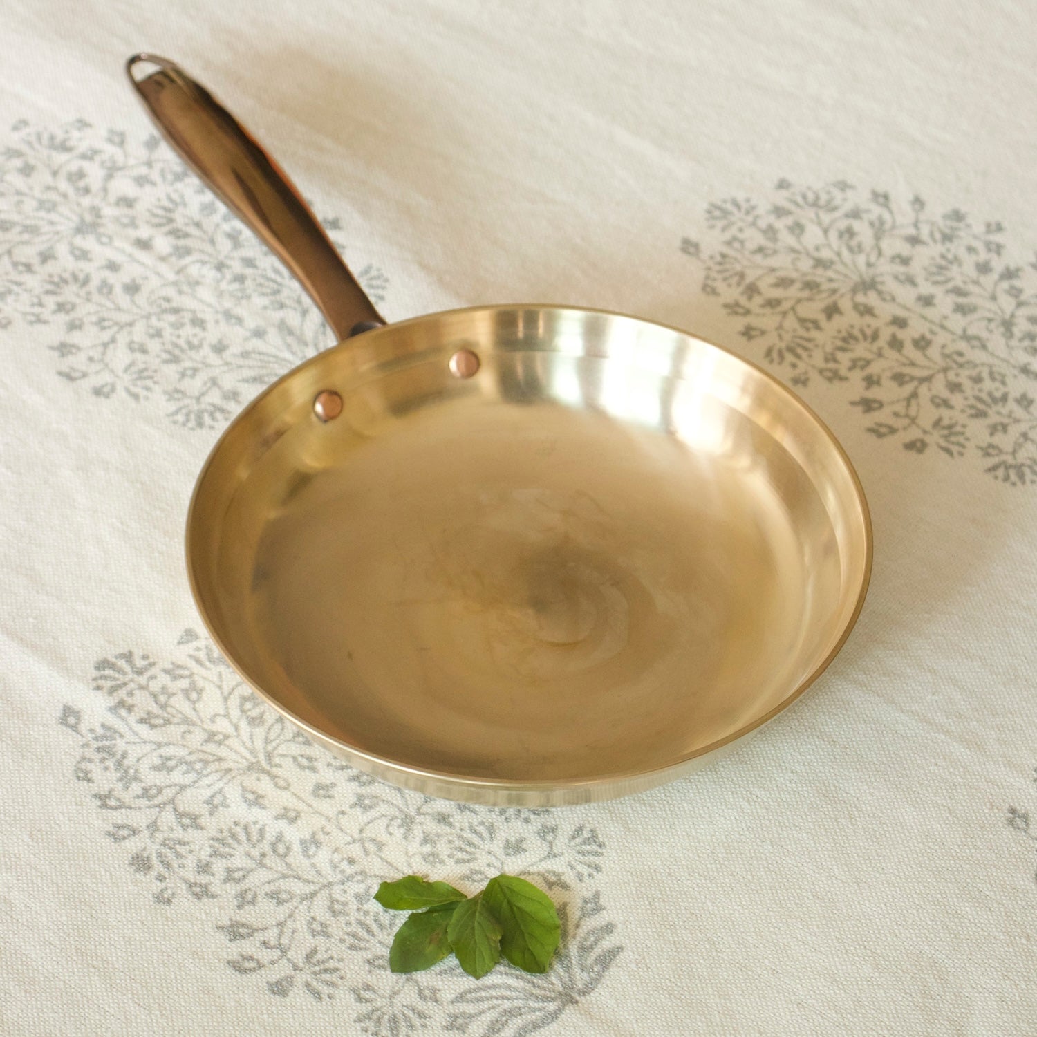 Pure Kansa Tulsi Frypan-2-Zishta Traditional Bronze Kansa Cookware