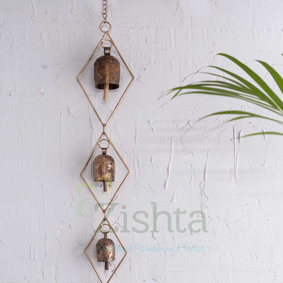 Copper Coated Iron Chimes - Chokdi set Zishta