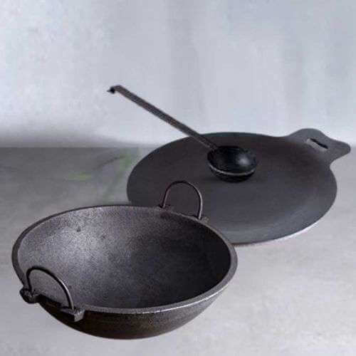 Zishta Cast Iron Kadai Medium